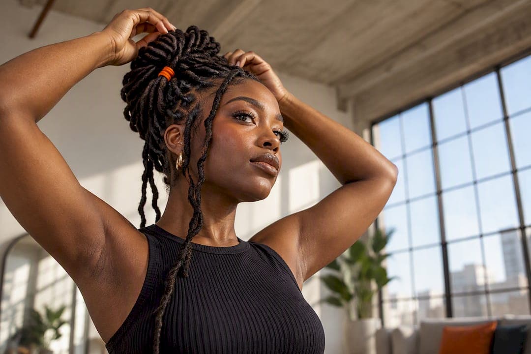 Preview Retwist Styles for Locs on Your Photo for Black Hair